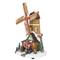 LED Lighted Animated and Musical Windmill Christmas Village Display Decoration - 13.25"